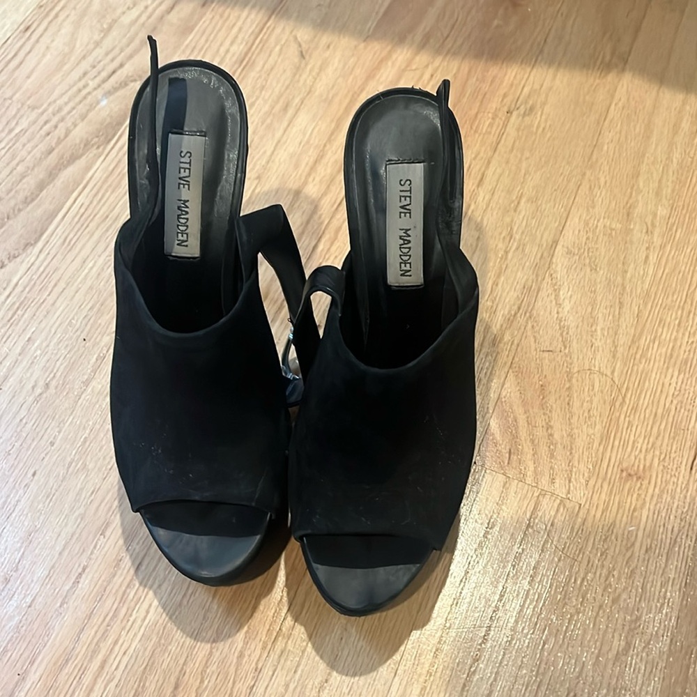 Steve Madden Karlee peep toe platform stilettos